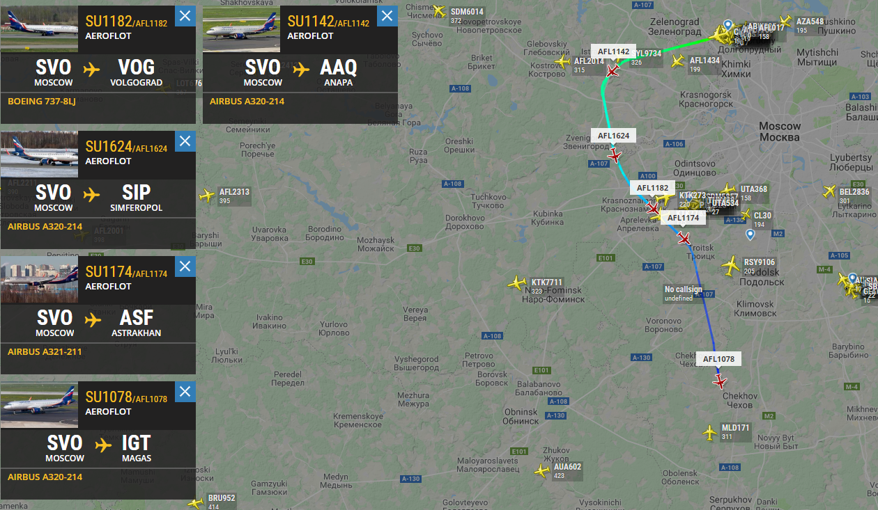 We are building on the south - Flightradar24, My, Sheremetyevo