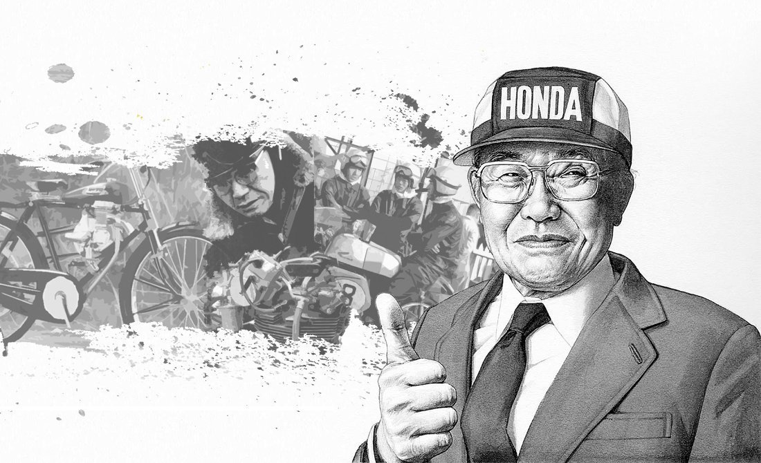 Soichiro HONDA: the son of a blacksmith, who became the personification of the Japanese economic miracle - My, Honda, Japan, Motorists, Industry, Motorcycles, Biography, Yandex Zen, Longpost, Moto