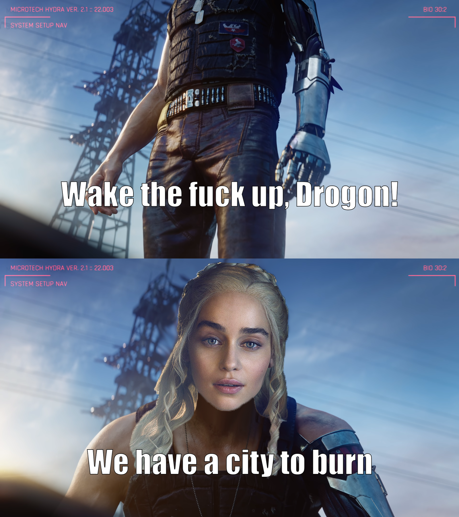 Ironthrone 2077 - My, Cyberpunk 2077, Game of Thrones