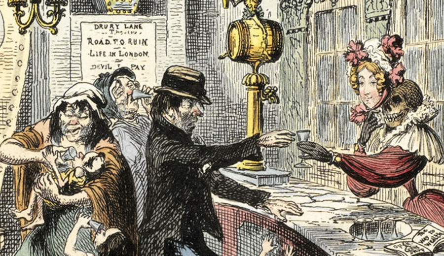 The Gin Epidemic: How London Was Nearly Killed by Cheap Booze. - Gin, England, Story, Longpost, Alcohol