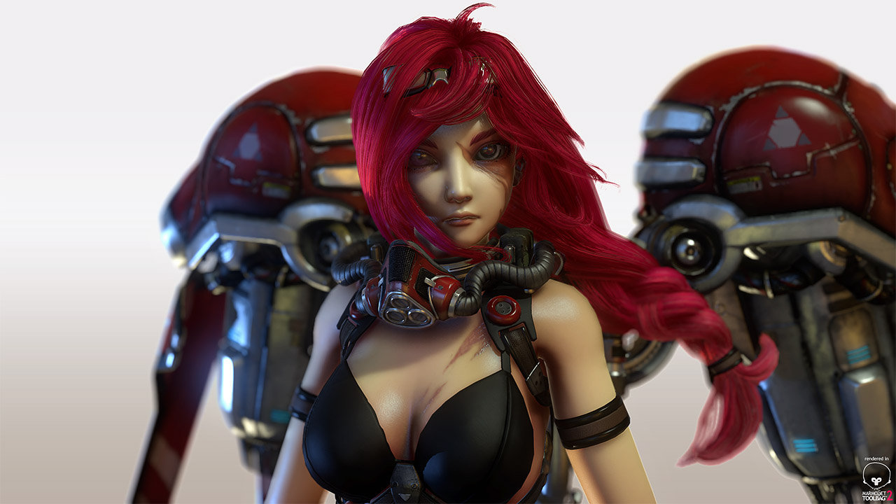 Reaper 3D Model: Rule 63 - Starcraft, Starcraft 2, Art, 3D, 3D modeling, Rule 63, Terran, Longpost