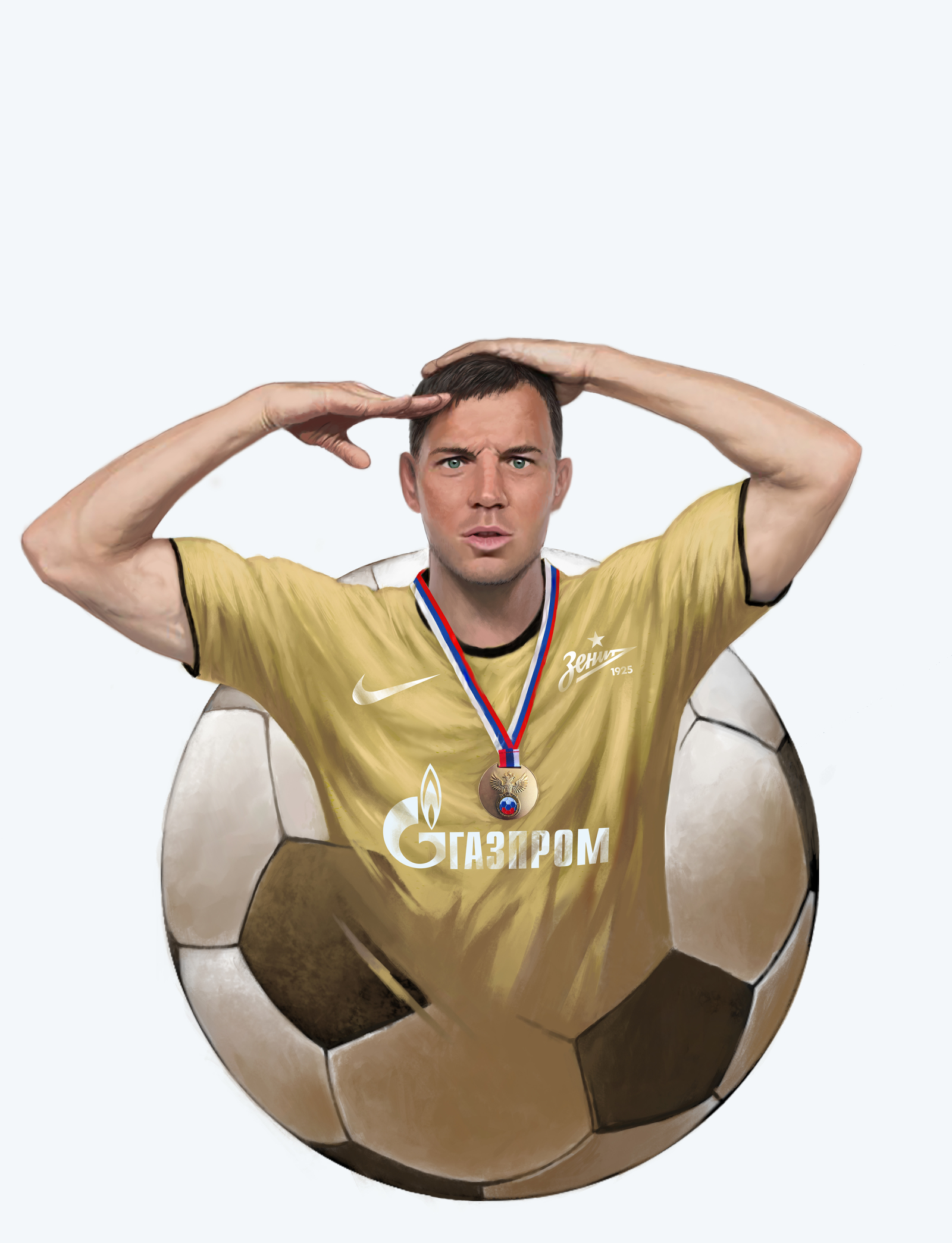 Dziuba freshly awarded - My, Football, Artem Dzyuba, Zenith