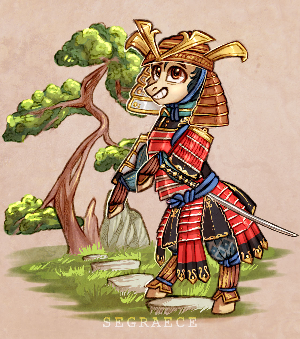 Samurai - My little pony, Original character, Segraece