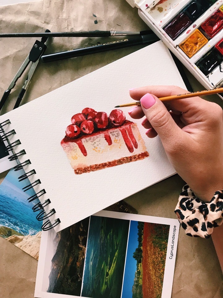 The girl decided to start a blog to take her mind off food and suddenly gained popularity (photo) - My, Drawing, Painting, Blog, Russia, Longpost