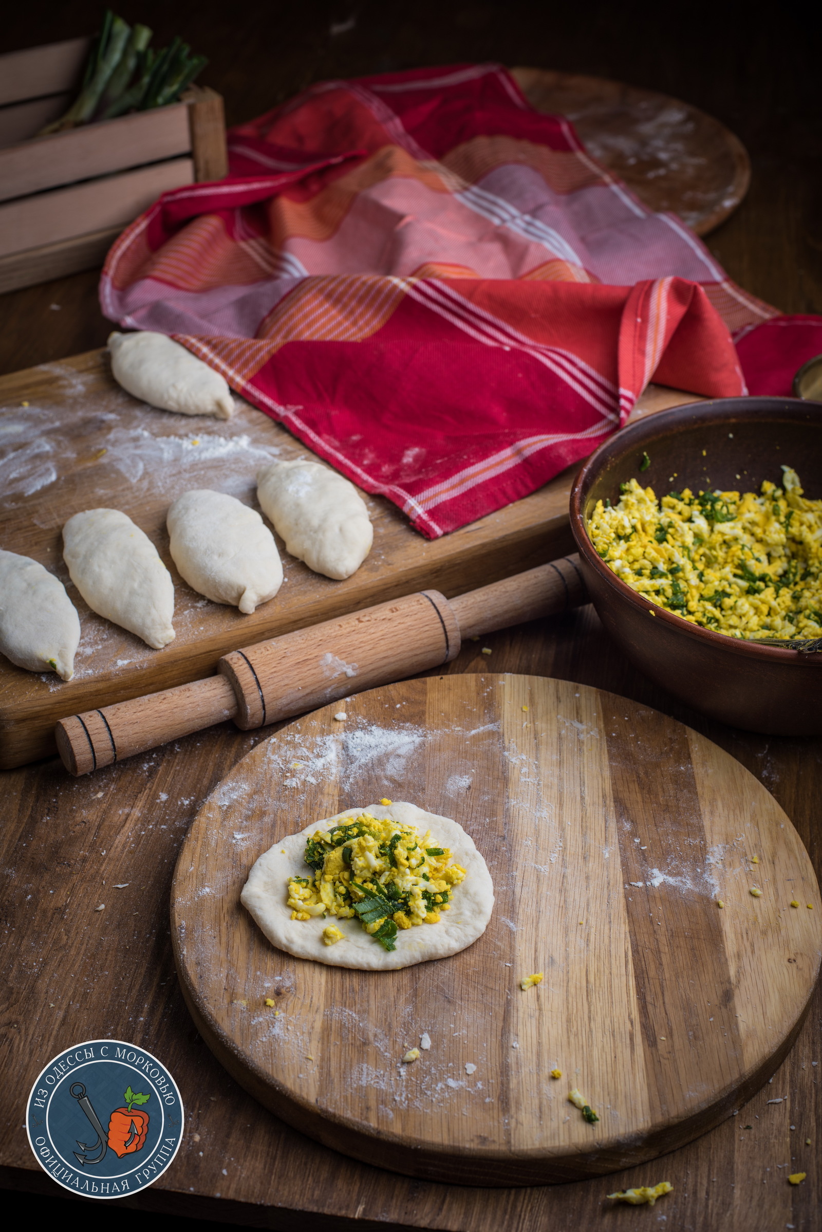 Пирожки добра). С зеленым луком и яйцом. - Моё, Из Одессы с морковью, Кулинария, Еда, Рецепт, Длиннопост, Фотография