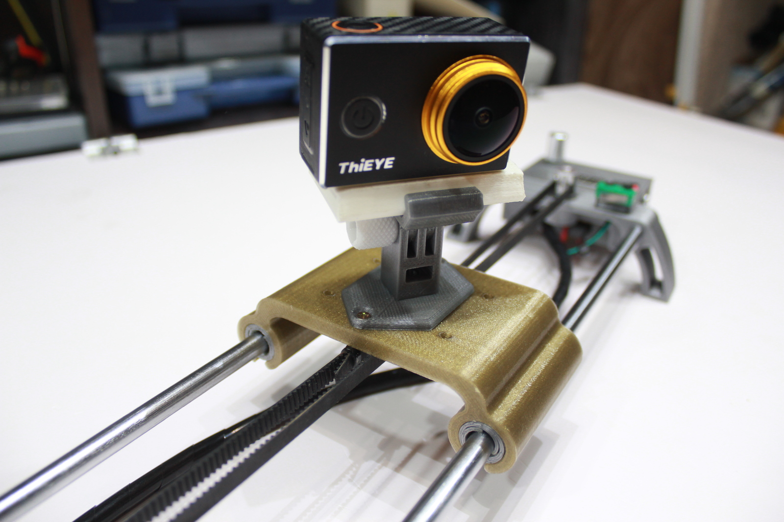 Budget slider for a camera on a 3D printer - My, 3D печать, Arduino, Akw, , Video, Longpost