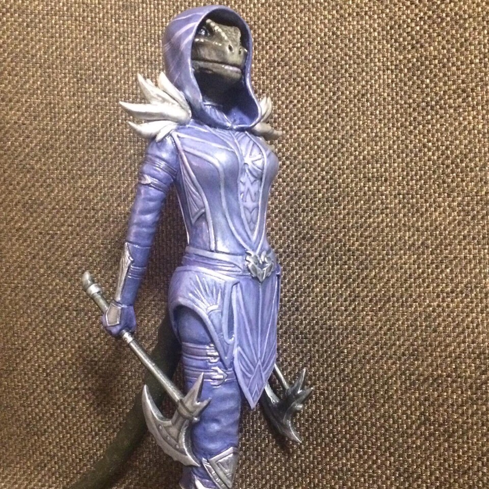 Argonian - My, Skyrim, The Elder Scrolls V: Skyrim, The Elder Scrolls Online, Argonians, , Polymer clay, Longpost