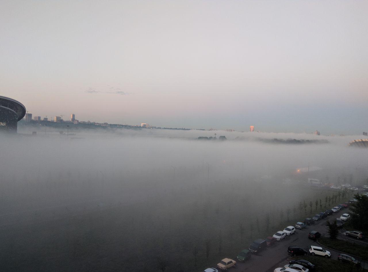 fog at dawn - My, Fog, The photo, dawn