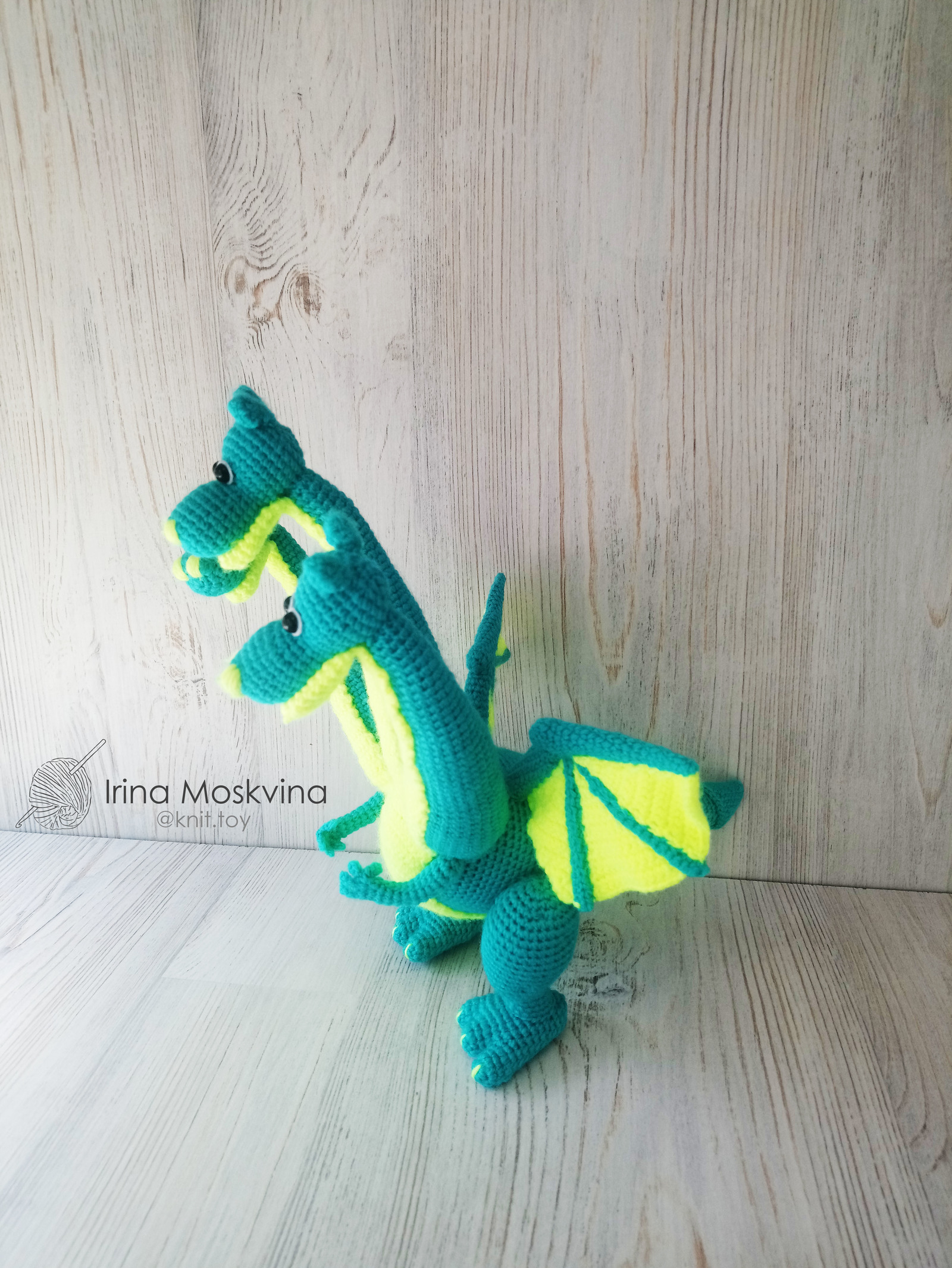 Goryn - My, Needlework without process, Crochet, Handmade, The Dragon, Knitted toys, With your own hands, Longpost