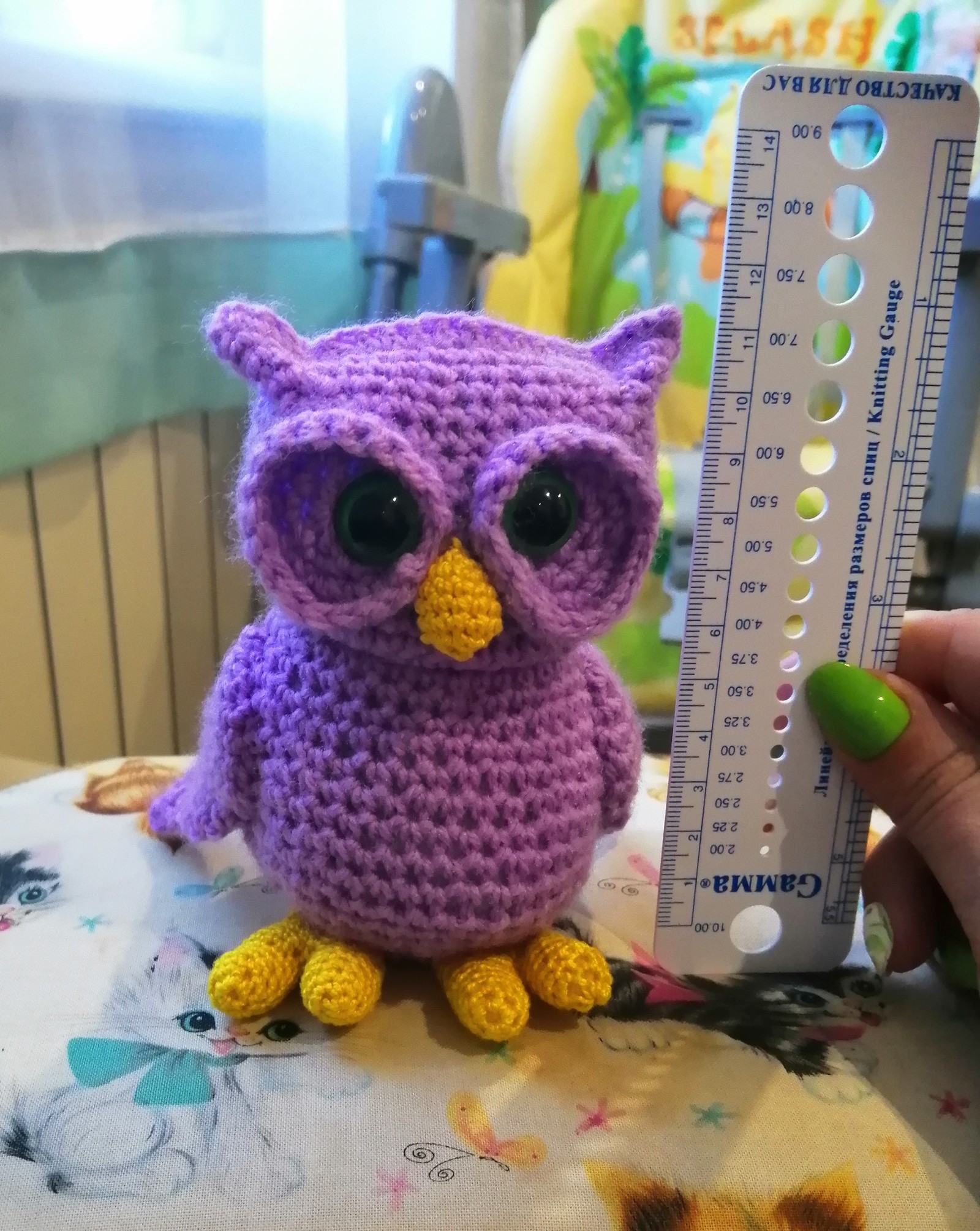 Owlet - My, Amigurumi, Needlework without process, Owl, Toys, Longpost