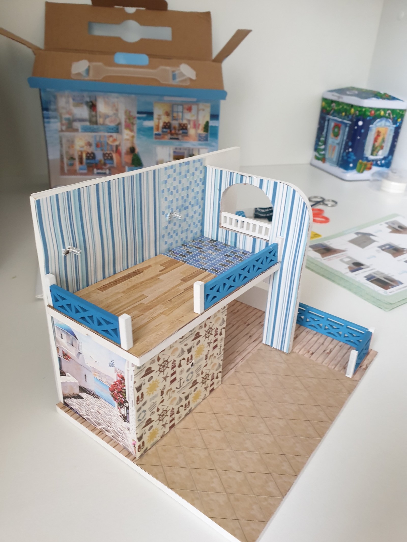 Roombox, miniature house, process - My, Roombox, Miniature, Longpost