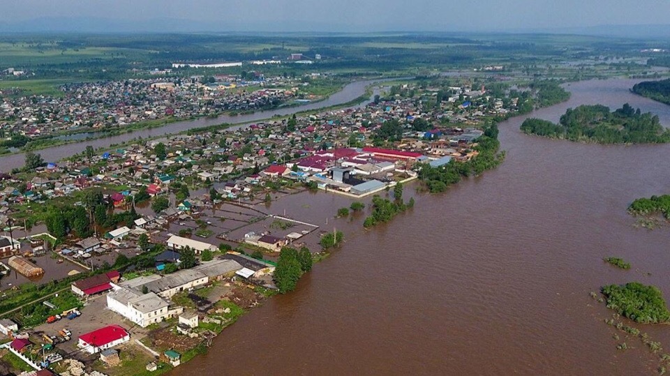 Rains and melt water drown Nizhneudinsk: emergency mode introduced in the city - Black list, Irkutsk region, Nizhneudinsk, Flood, Video, Longpost