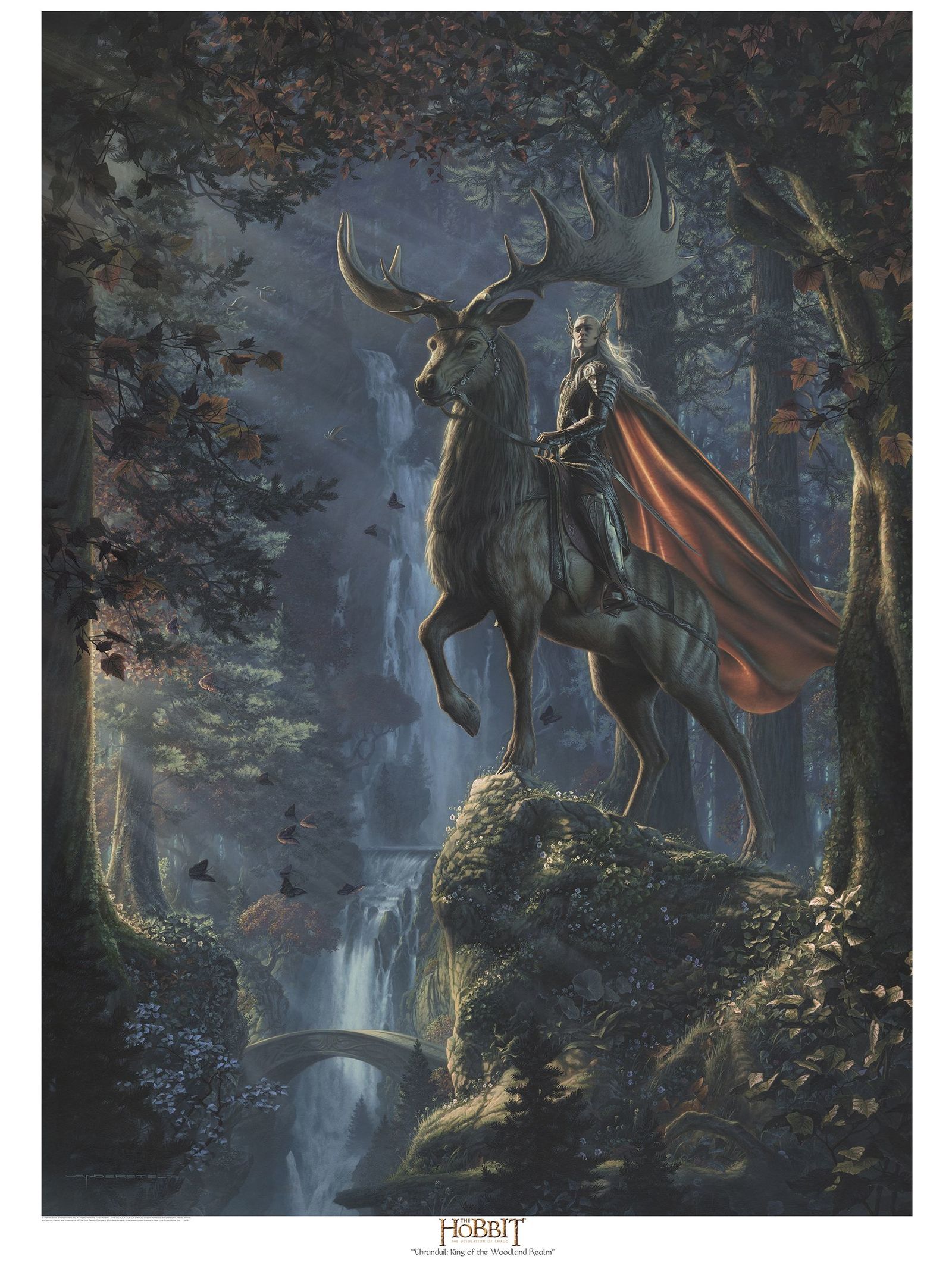 forest king - Thranduil, Elves, Art, Drawing, Fantasy, Tolkien, Jerry Vanderstelt, The hobbit