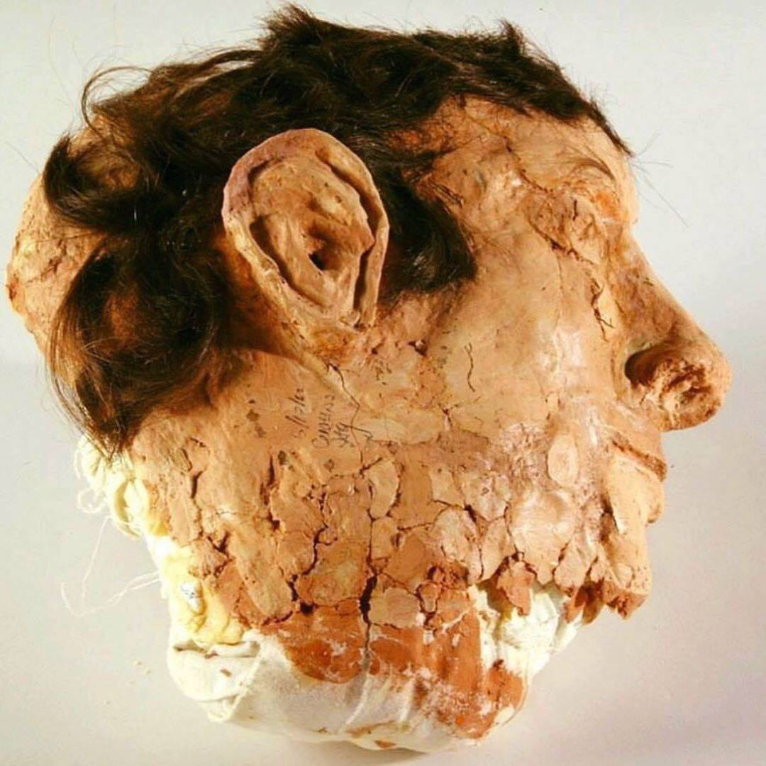 One of four heads made by Alcatraz Prison inmates out of fabric, soap and hair to cover up a 1962 escape - Jail break, Story, Alcatraz, Needlework, Ingenuity, Head, Dummy