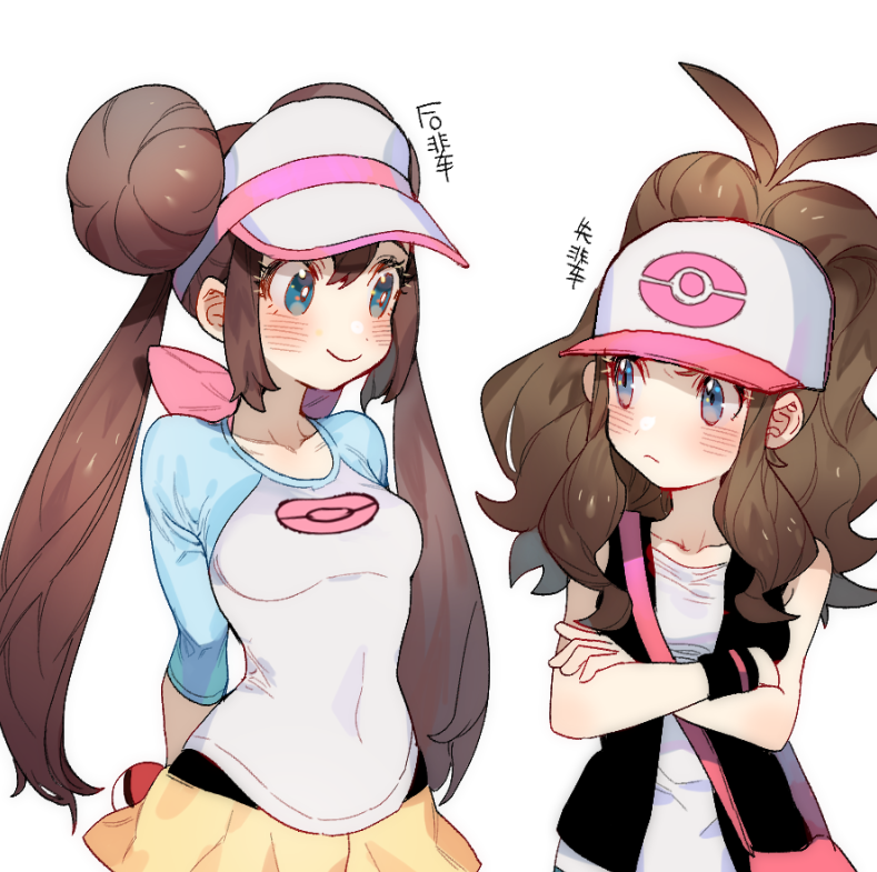 Didn't grow up - Anime art, Pokemon, Ayyk92, Rosa, Hilda, Longpost