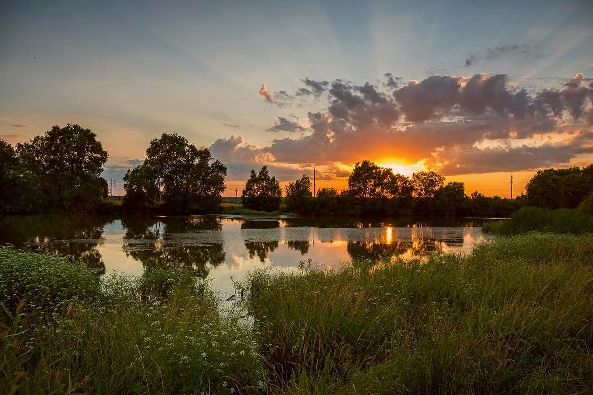 Summer evening in the village - Russia, Village, Nature, The photo, Summer, Longpost