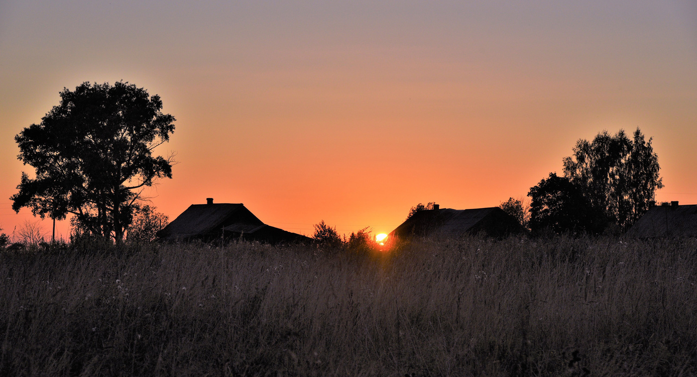 Summer evening in the village - Russia, Village, Nature, The photo, Summer, Longpost