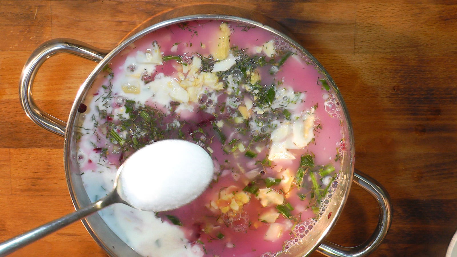 Cold Lithuanian borscht (shaltibarschai) - My, Food, Borsch, Okroshka, Cooking, Yummy, Soup, A restaurant, Recipe, Longpost