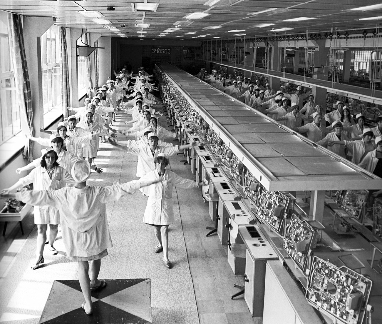 Production gymnastics of the USSR - the USSR, Production, Gymnastics, The photo, Longpost