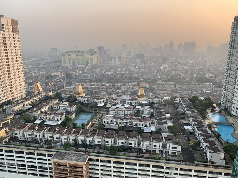 Residential area on the roof of a shopping mall - The photo, Architecture, Jakarta