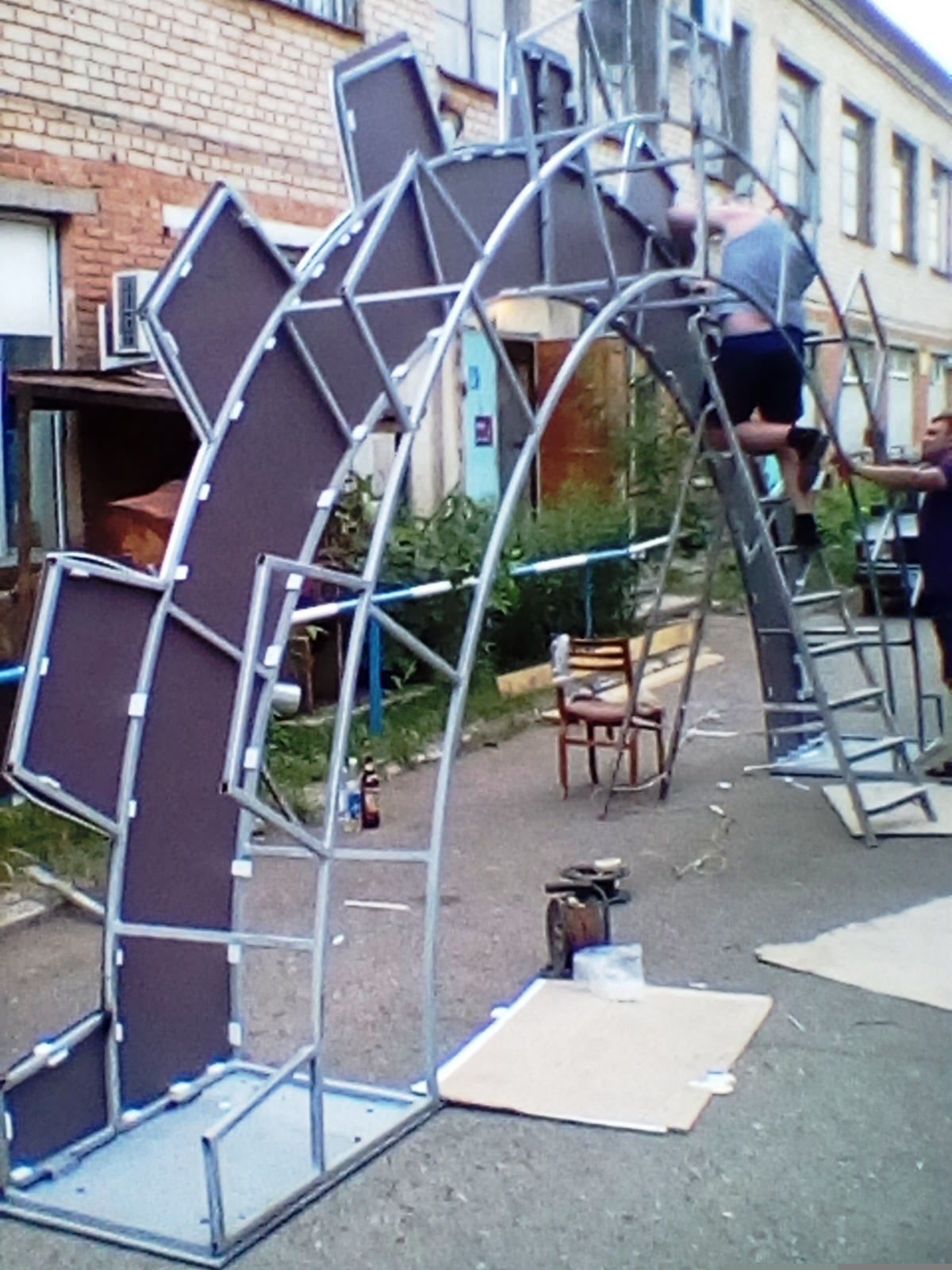 I made a large semi-gear on solar panels for 250,000 rubles (part 2) - My, Solar panels, alternative energy, Longpost, Art object, With your own hands, Art object