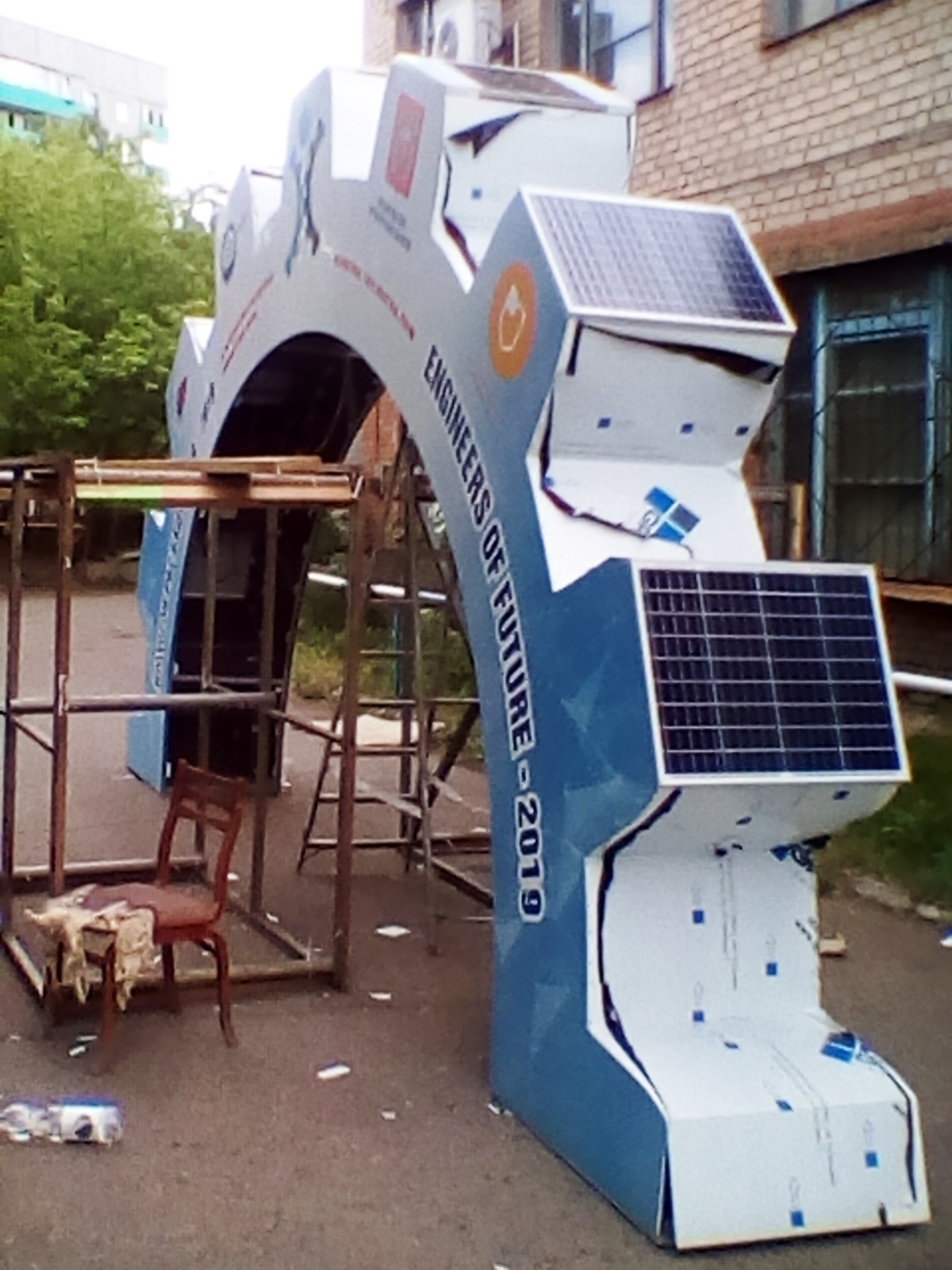 I made a large semi-gear on solar panels for 250,000 rubles (part 2) - My, Solar panels, alternative energy, Longpost, Art object, With your own hands, Art object