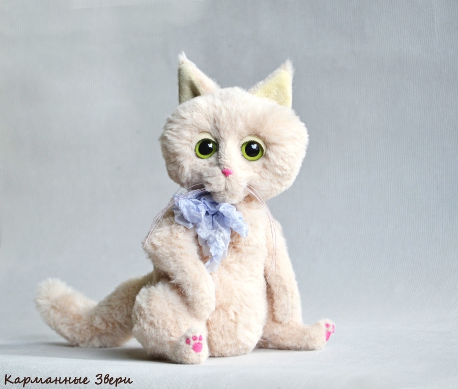 Julius cat - My, Pocket animals, Handmade, Author's toy, Needlework without process, Longpost, cat