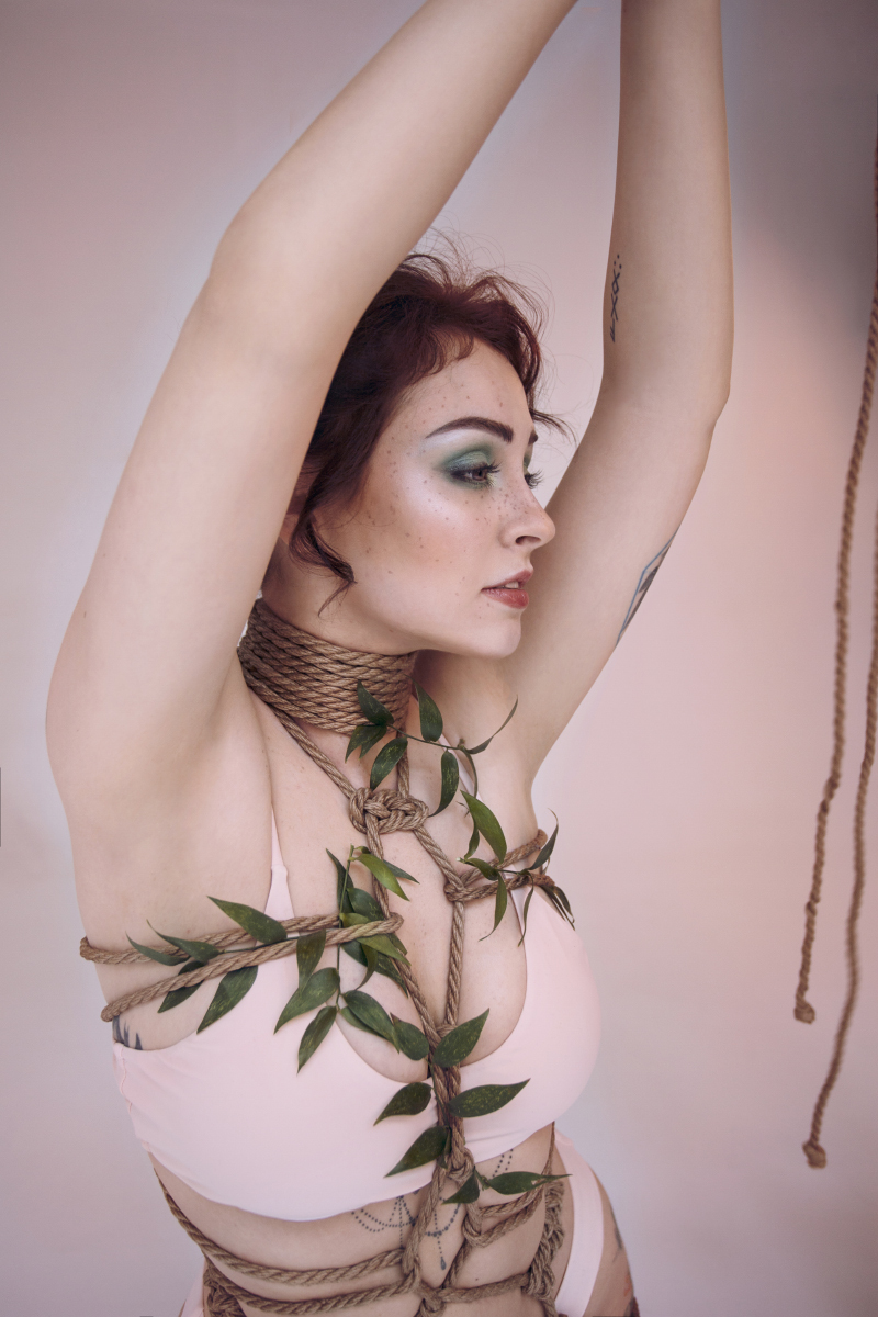 Senedy spring photoshoot - NSFW, My, Shibari, Bondage, Beautiful girl, Longpost