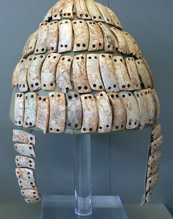 Mycenaean warrior helmet, 13th century BC - Ancient Greece, Archeology, Mycenaean civilization, Helmet