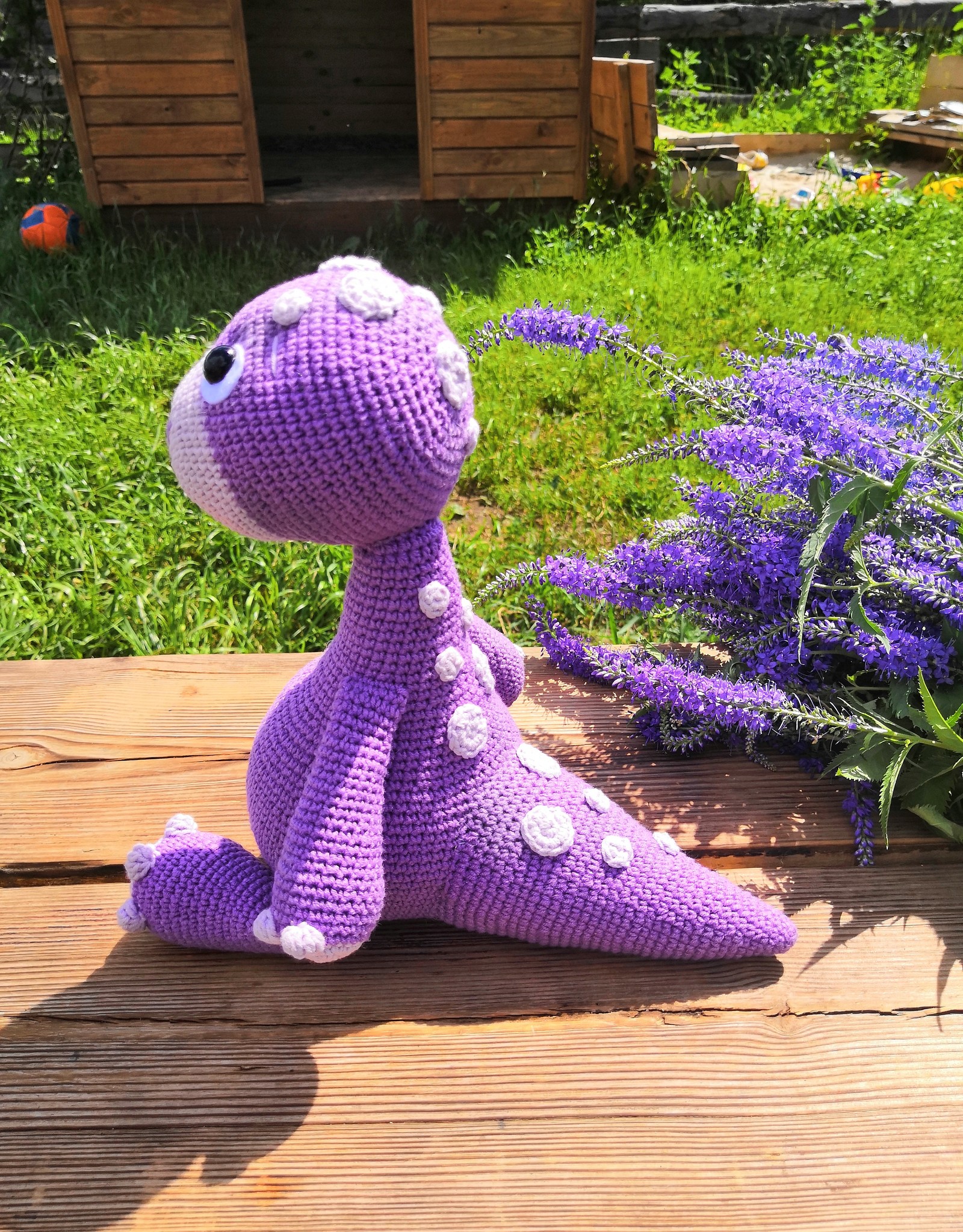 Dinosaur - My, Knitting, Crochet, Knitted toys, Toys, Dinosaurs, Longpost