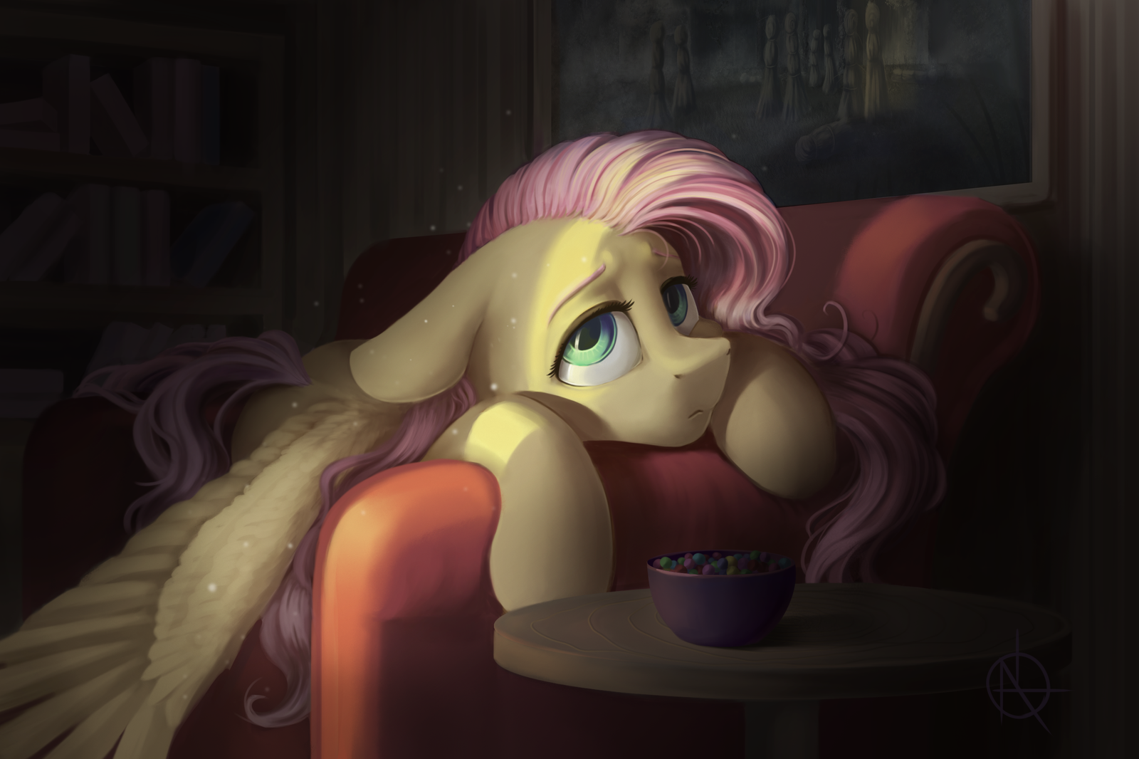 Melancholy - My little pony, Fluttershy, Melancholy, MLP Sad, Klarapl