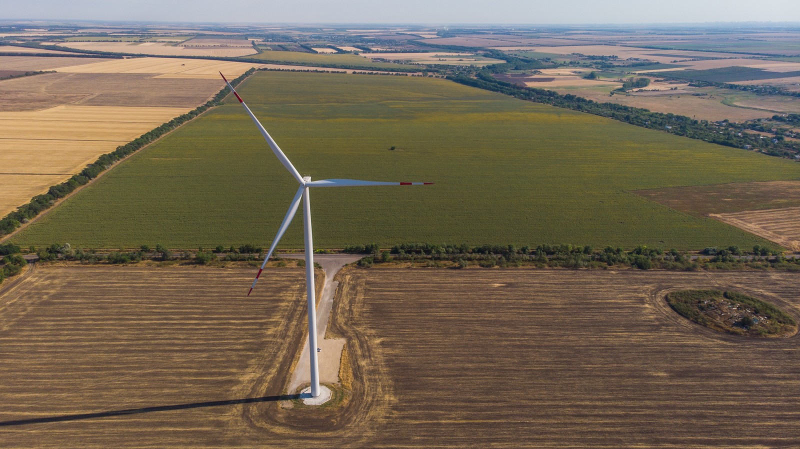 Wind power plant Odessa region with. - My, Drone, Power station, Dji, Odessa region, Longpost