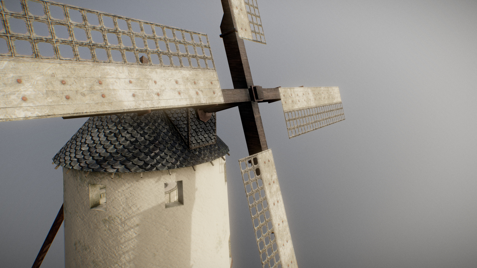 Abandoned windmill (3D model) - My, 3D, Cgimedia, 3D modeling, Longpost