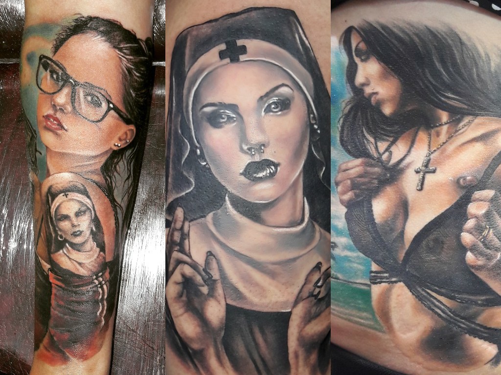 Tattoo from master Oleg Sazonov (continued) - Tattoo, Beautiful, Skillful fingers, Pencil drawing, Painting, Longpost