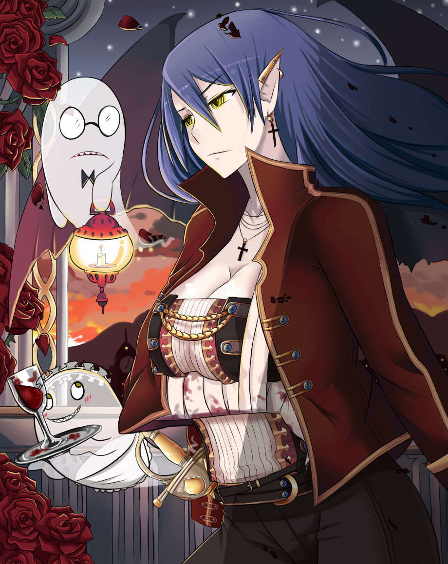 Vampire (by gunneko) - Anime, Anime art, Anime original, Vampires
