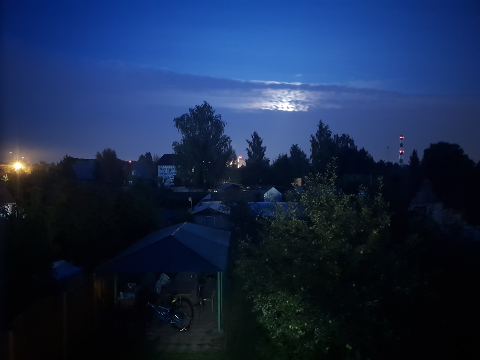 Night. Moscow region - My, Night, The photo, Landscape, moon