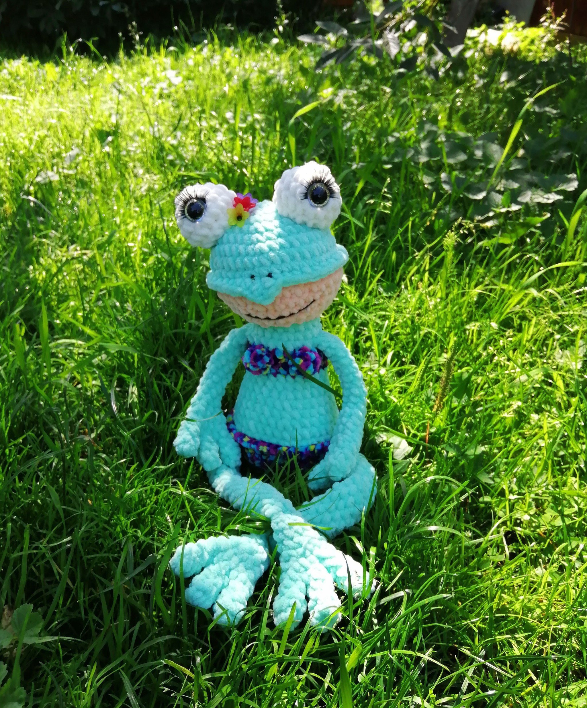 Frogs in love - My, Toys, Needlework without process, Amigurumi, Frogs, Longpost