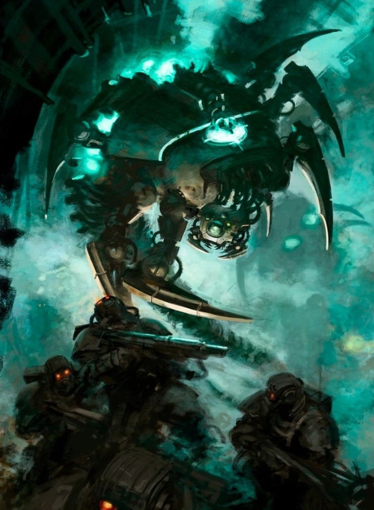 *evil nectron sounds* - Warhammer 40k, Wh Art, Necrons, Longpost, Art, A selection