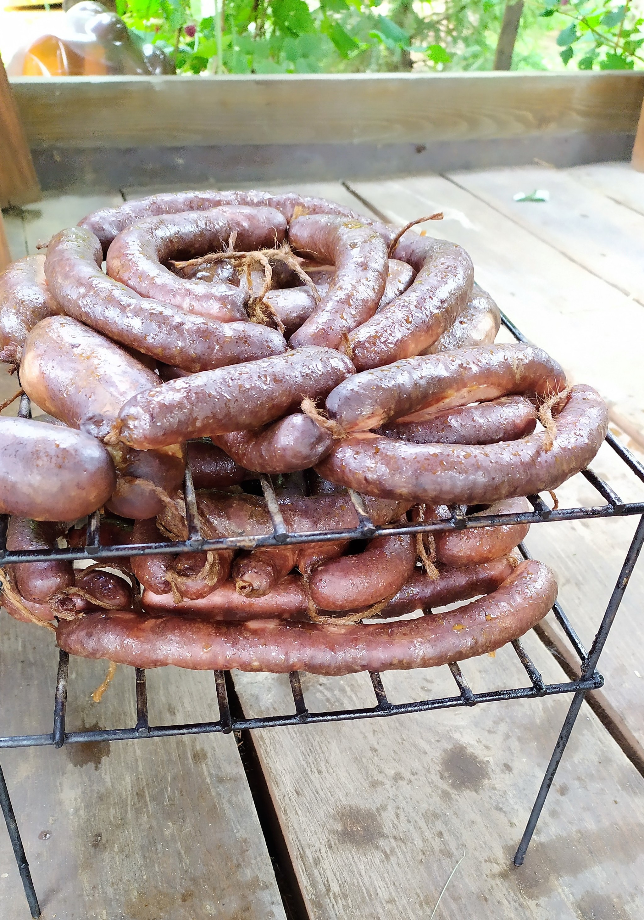 Once again about hunting sausages. - My, Sausage, Hot smoking, Recipe, Meat, Longpost