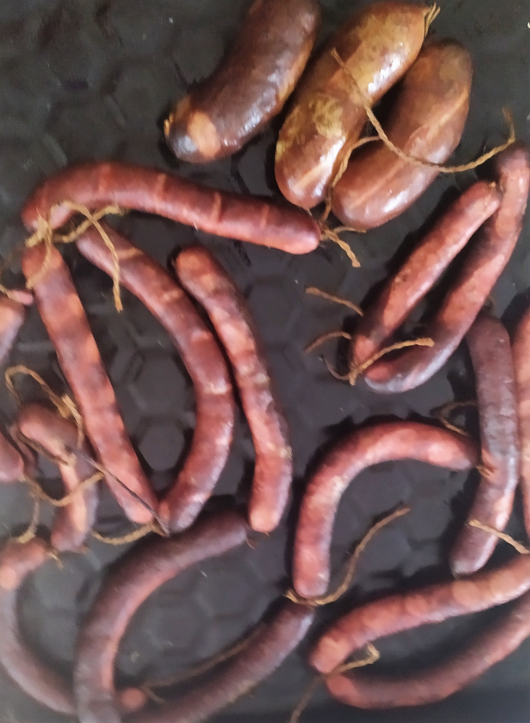 Once again about hunting sausages. - My, Sausage, Hot smoking, Recipe, Meat, Longpost