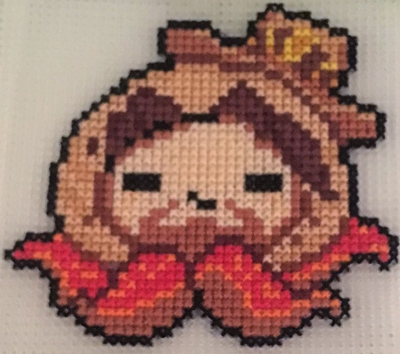 Embroidered pachimari. - My, Cross-stitch, Overwatch, Handmade, Embroidery, Needlework without process, Longpost