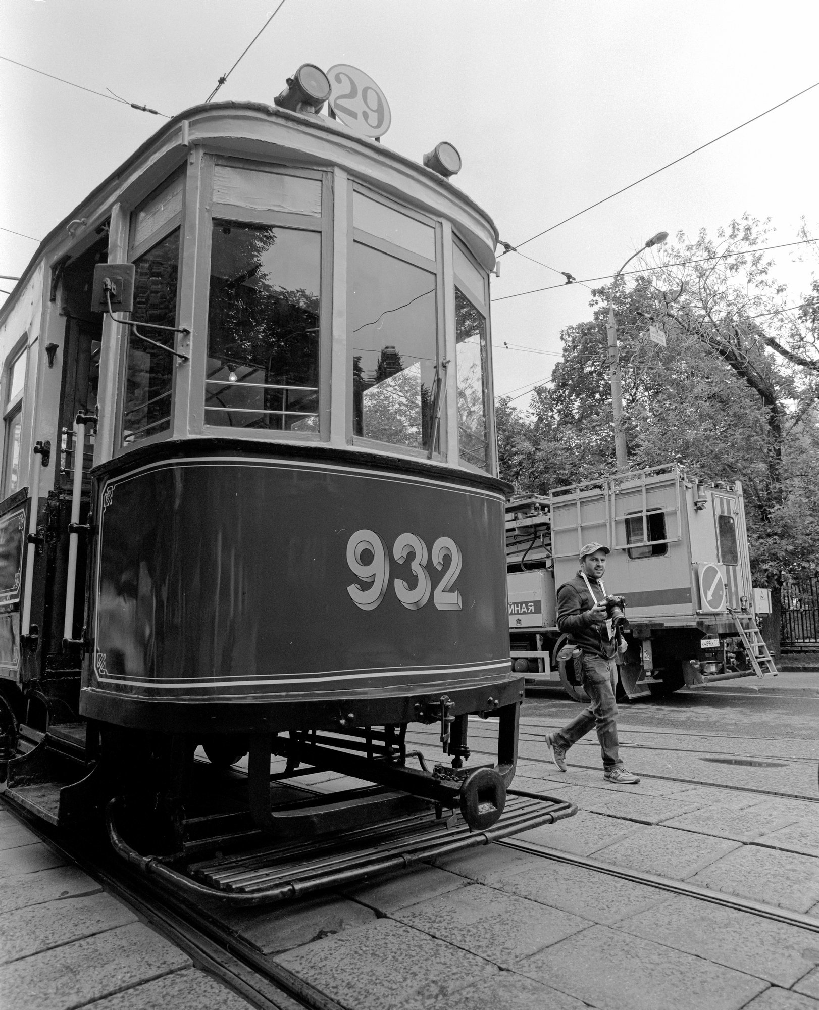 Second parade of trams - My, The photo, Pentax 67, Black and white photo, Medium format, Longpost