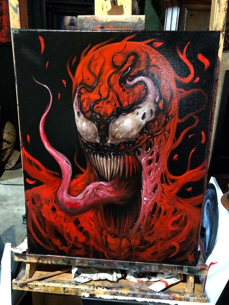 Original Painting.. - Painting, Kripota, , Horror, Drawing, Longpost