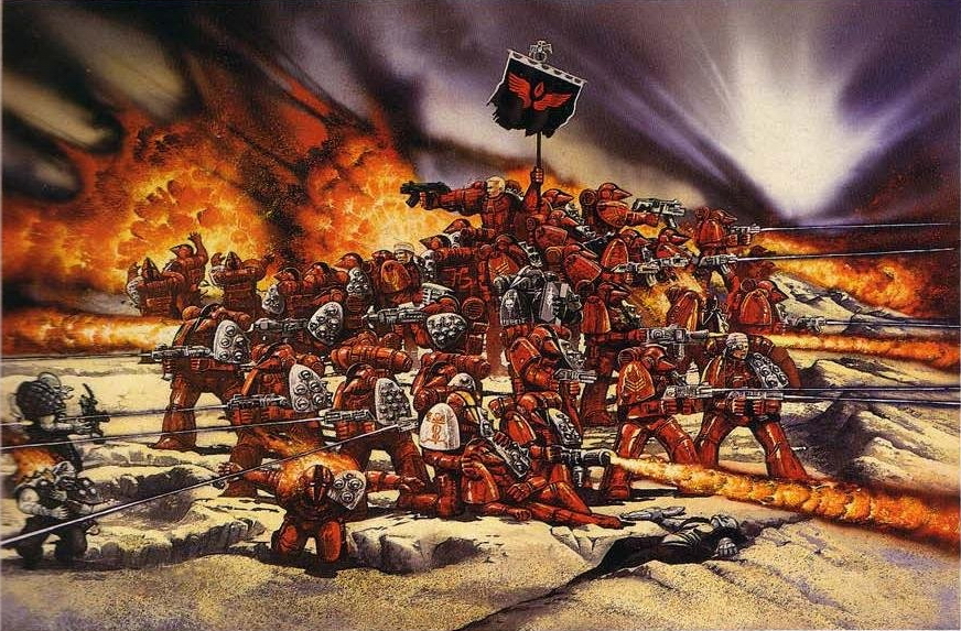 Blood Angels - Warhammer 40k, Арт, Blood Angels, Длиннопост