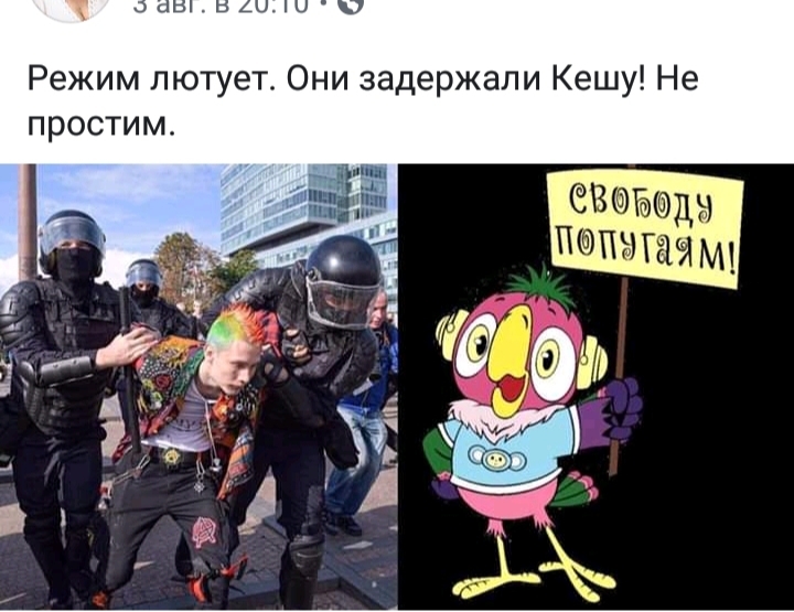 Возвращение блудного попугая - Митинг, Попугай, Юмор, Политика