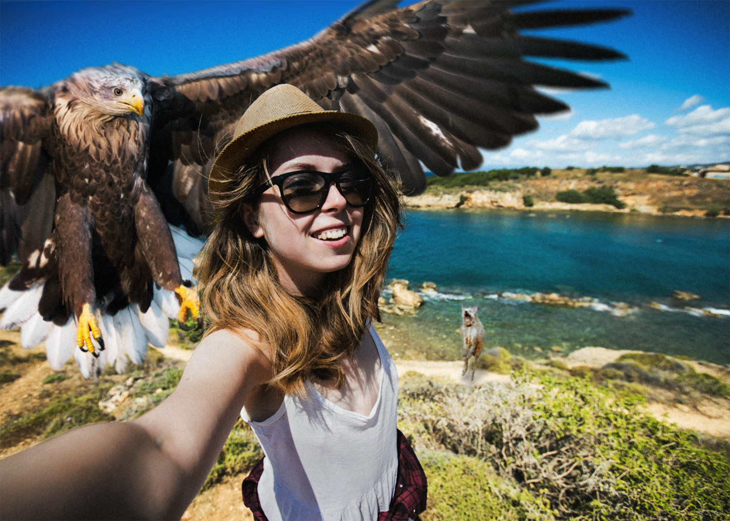 Selfie with a bird - Selfie, Beautiful girl, Birds