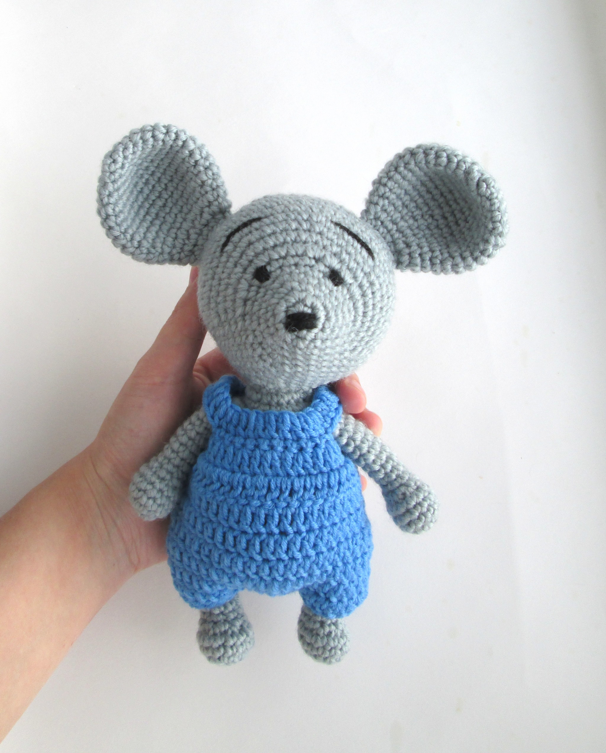 Knitted mouse amigurumi - My, Amigurumi, Toys, Knitted toys, Knitting, Mouse