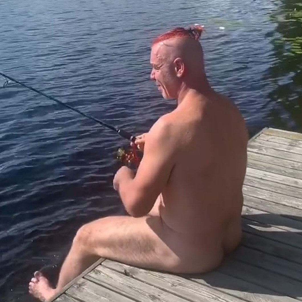 Catch the last summer days with Lindemann :) - Rammstein, Summer, Till Lindemann, The photo, Fishing