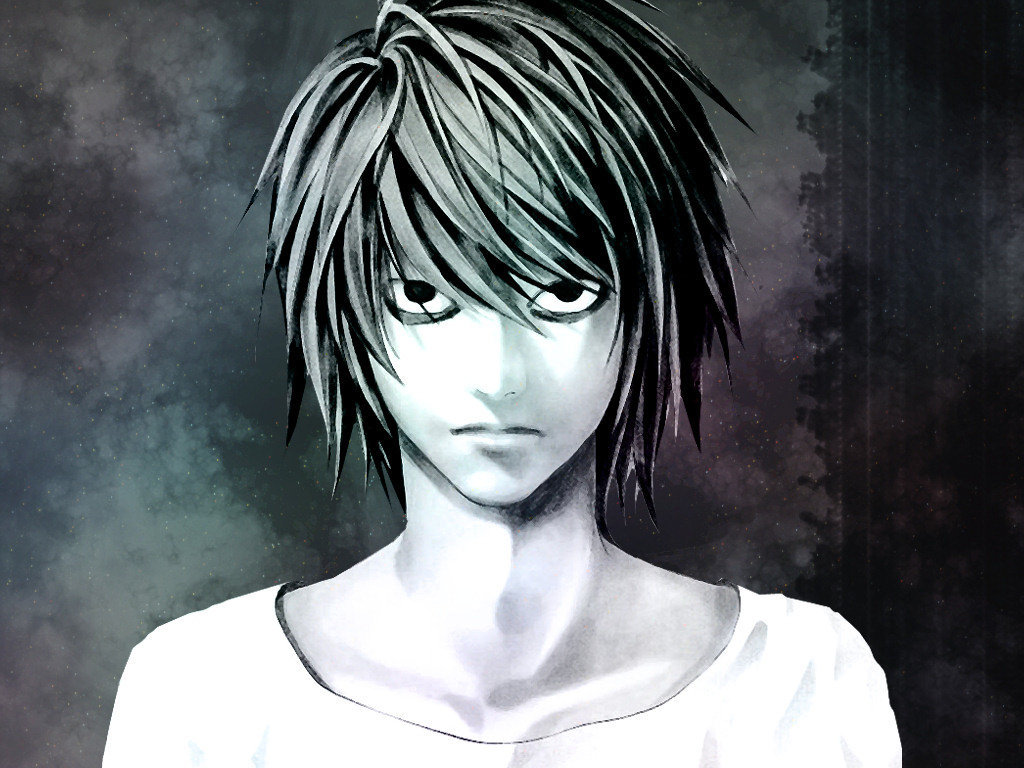 _Death Note_L_ - Аниме, Anime Art, Death Note, Арт, Длиннопост, L Lawliet, Подборка