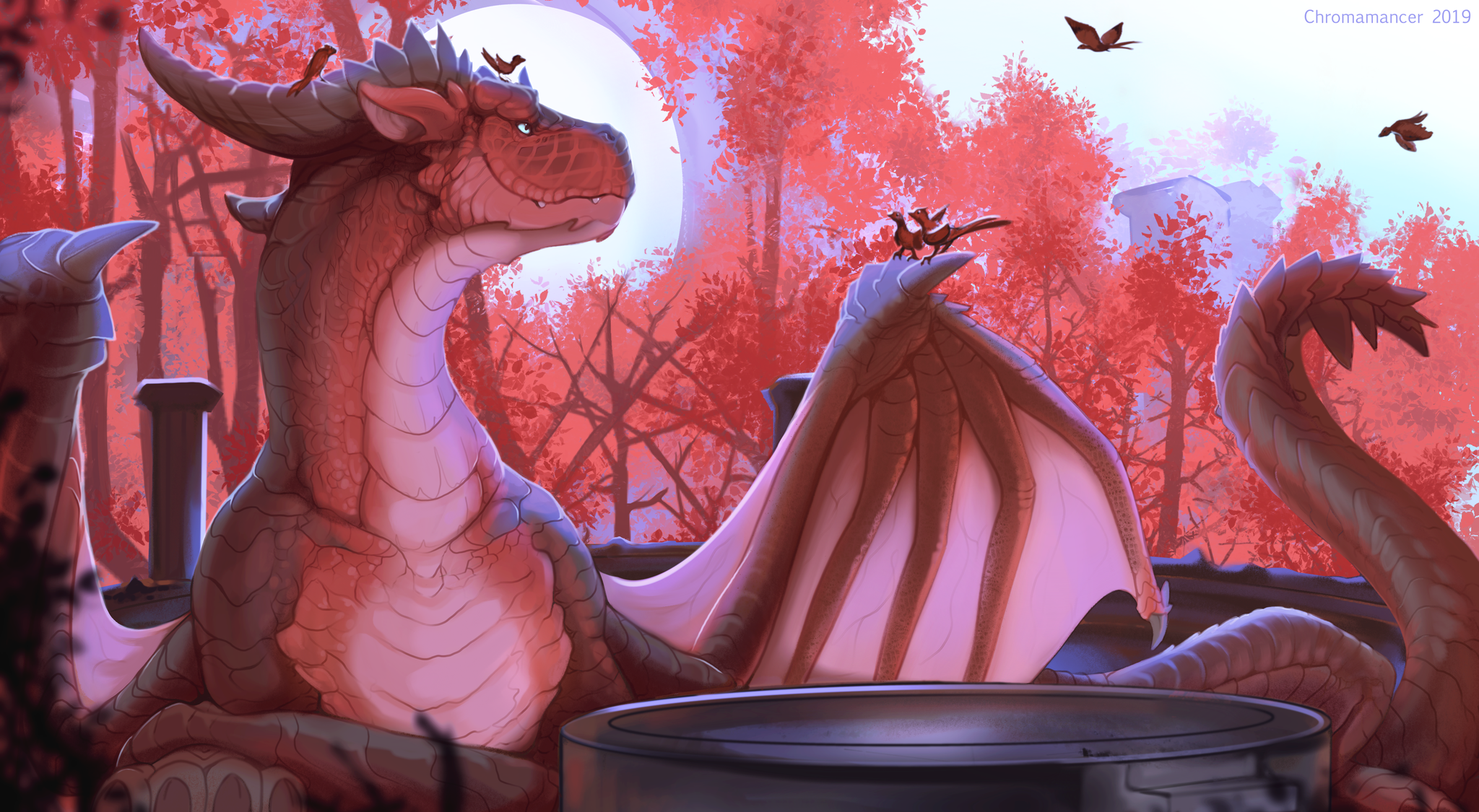 Autumnus - Art, The Dragon, Autumn, Chromamancer